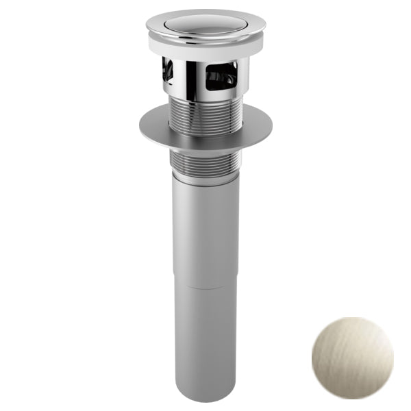 Brizo Push Button Pop-Up Drain w/Overflow in Brush Nickel