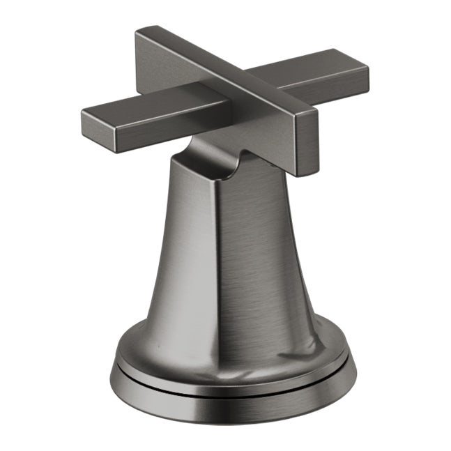 Levoir Roman Tub Cross Handle Kit in Luxe Steel