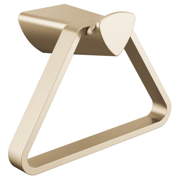 Zura Triangle Towel Ring in Champagne Bronze