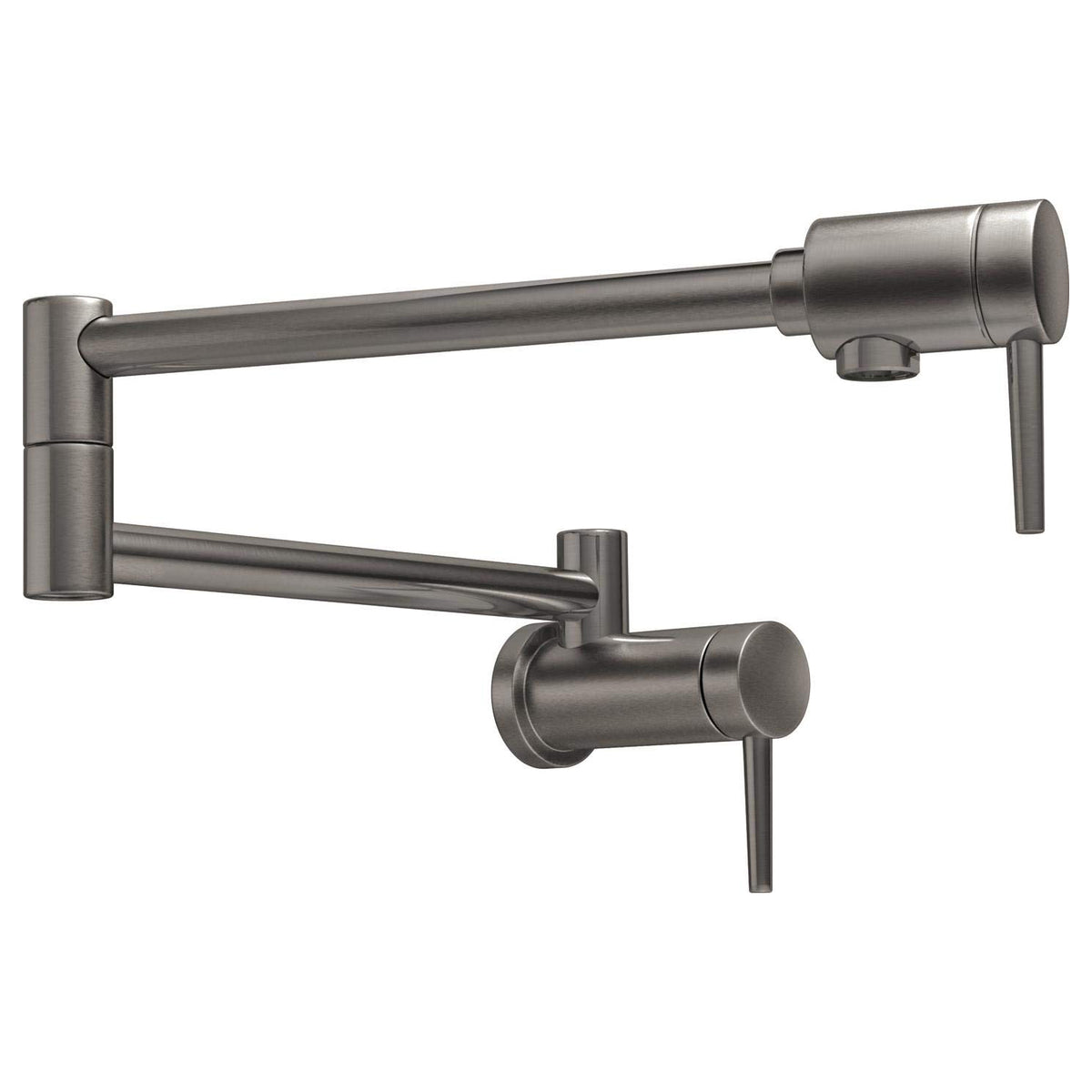 Contemporary Pot Filler in Black Stainless