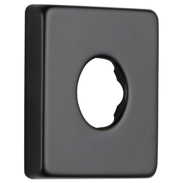 Square Shower Flange for Showerhead in Matte Black