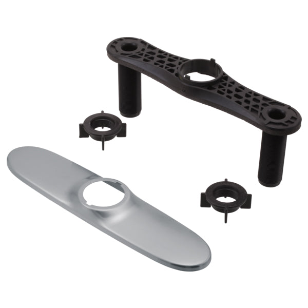 Essa Escutcheon w/Baseplate & Nuts in Arctic Stainless