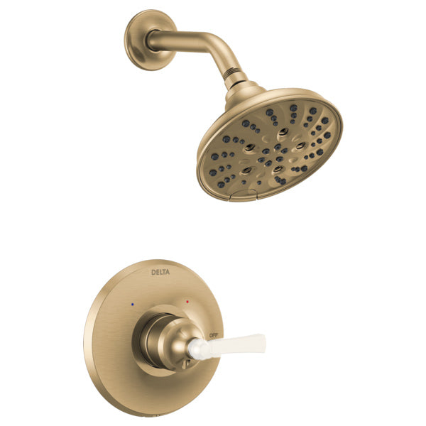 Dorval Shower Trim W/Multi-Function Showerhead In Champagne Bronze