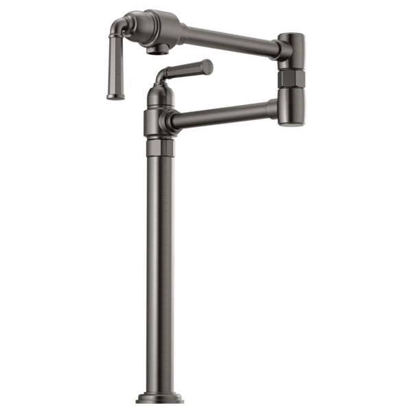 Rook Deck Mount Pot Filler in Luxe Steel