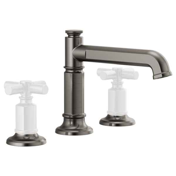 Invari Widespread Lav Faucet w/Column Spout in Stainless, No Handles