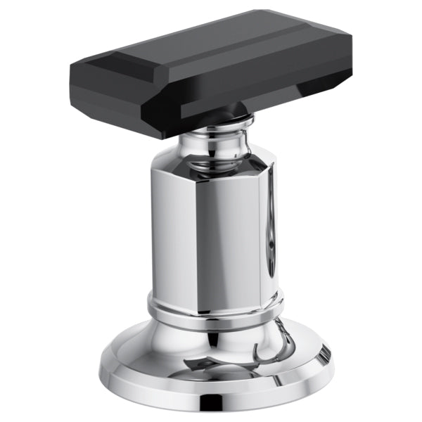 Invari Widespread Knob Handles in Chrome/Black Crystal 1 pair