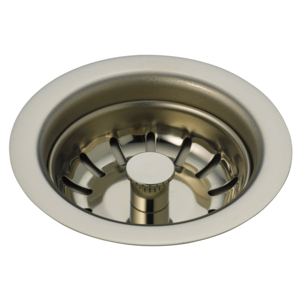 Brizo Kitchen Sink Flange & Strainer in Polished Nickel
