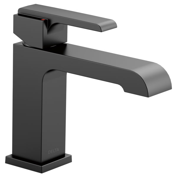 Ara Single Hole Lavatory Faucet in Matte Black, No Drain