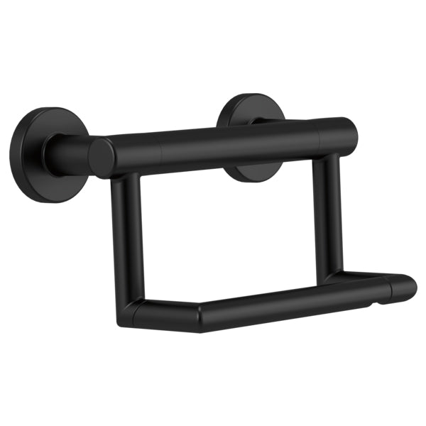 Décor Assist Contemporary Tissue Holder w/Assist Bar Black