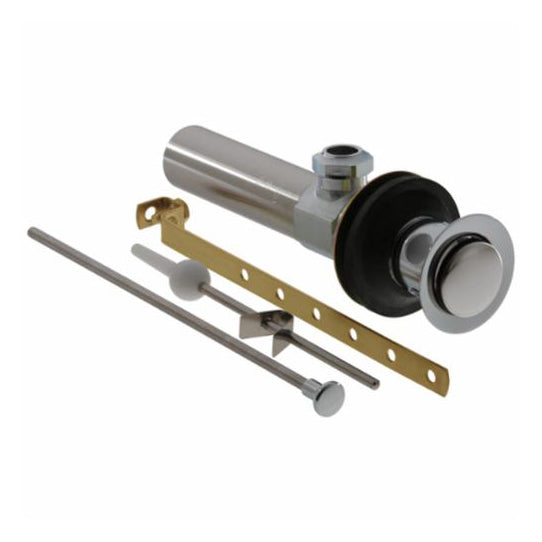 Metal Pop-Up Drain Assembly in Matte Black