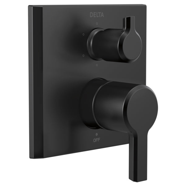 Pivotal 14 Integrated Diverter Trim w/6F Diverter in Matte Black