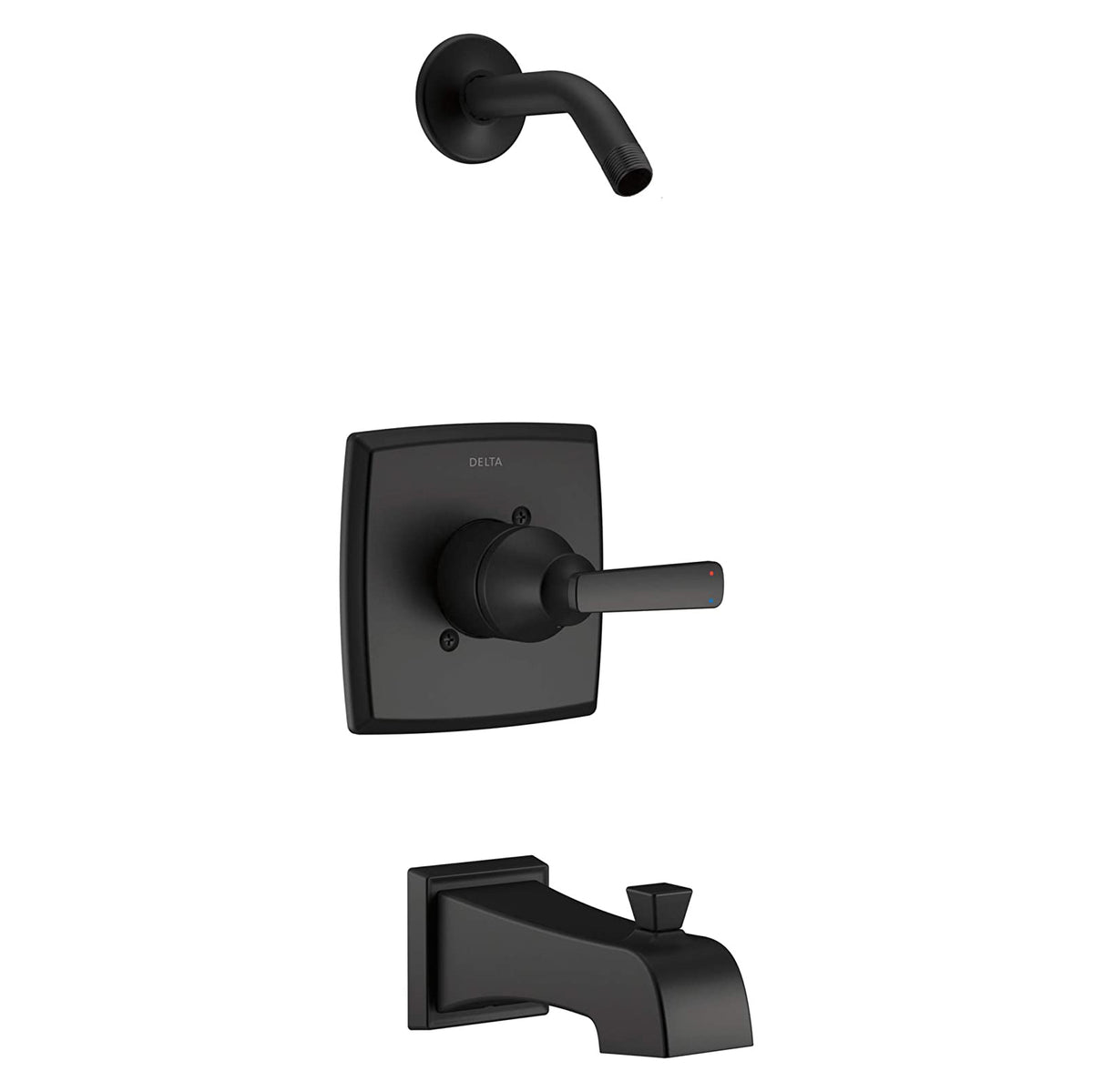 Ashlyn Monitor Tub/Shower Trim In Matte Black