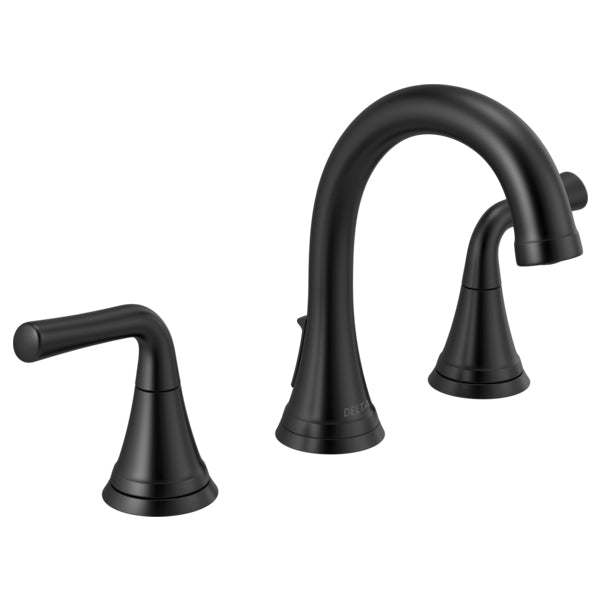Kayra Widespread Lav Faucet in Matte Black