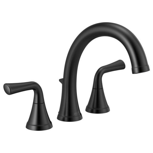 Kayra Roman Tub Trim In Matte Black