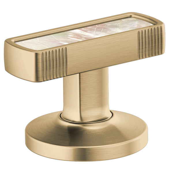 Brizo Kintsu Lav Knob Handles w/Pearl Inlay in Gold (2 pc)