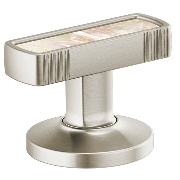 Brizo Kintsu Lav Knob Handles w/Pearl Inlay in Nickel (2 pc)