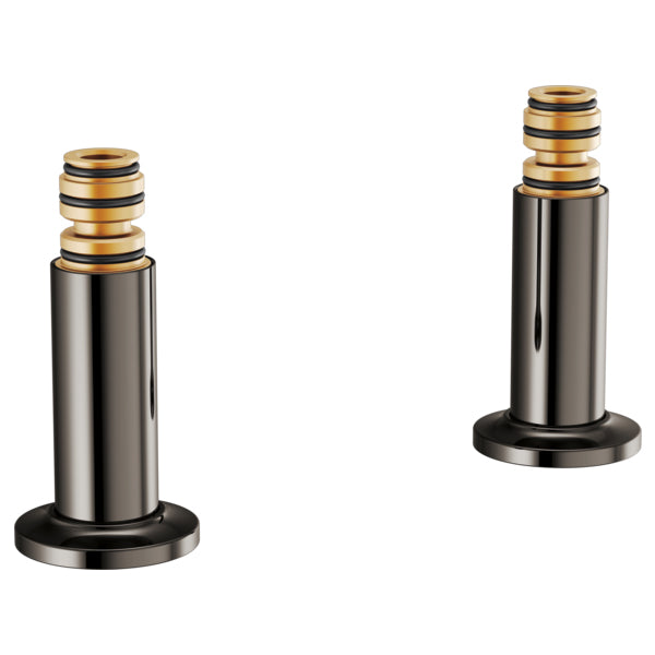 Brizo Kintsu Deck Mounted Tub Filler Unions in Black Onyx