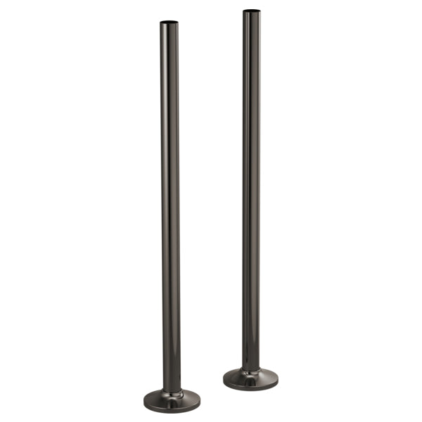 Brizo Floor Mount Tub Filler Unions in Black Onyx