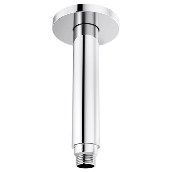 Brizo Kintsu Ceiling Mount Shower Arm & Flange In Br Polished Chrome