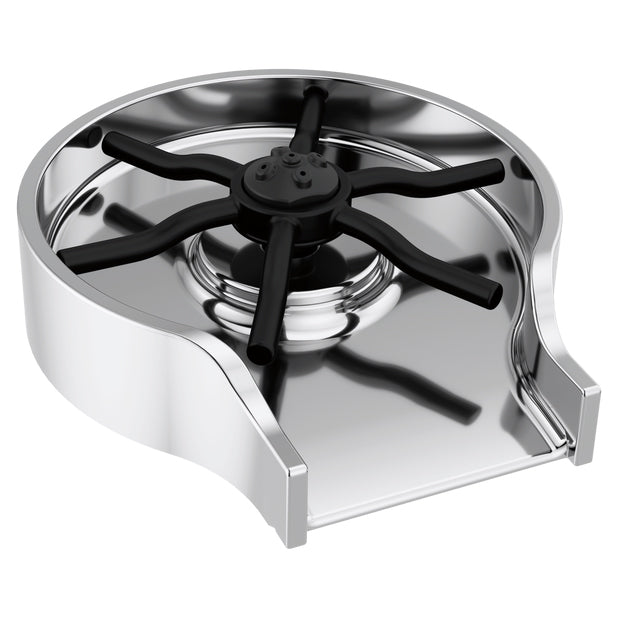 Metal Glass Rinser in Chrome