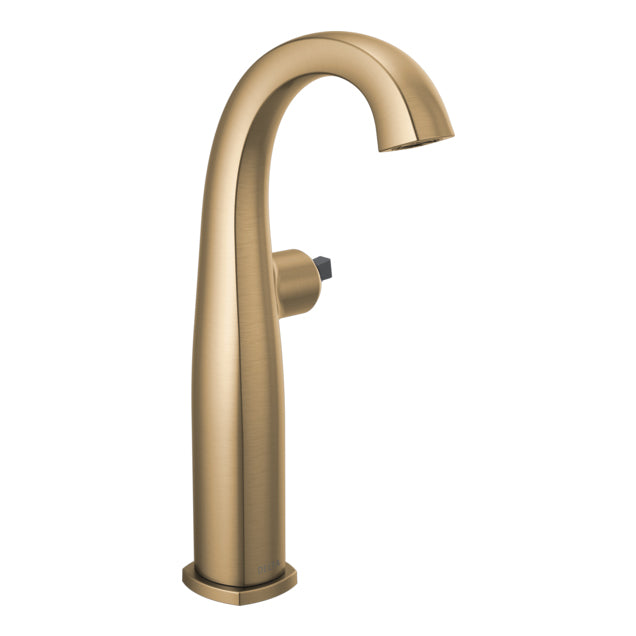 Stryke Single Hole Vessel Faucet, No Handles in C. Bronze
