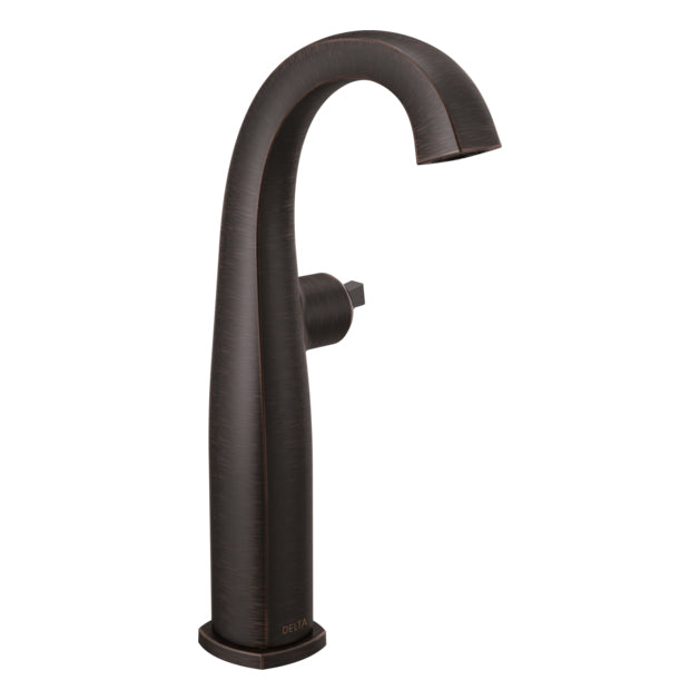 Stryke Single Hole Vessel Faucet, No Handles in V. Bronze
