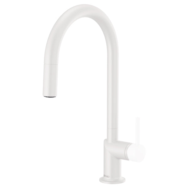 Jason Wu Pull-Down Faucet w/Arc Spout, No Hdl in Matte White