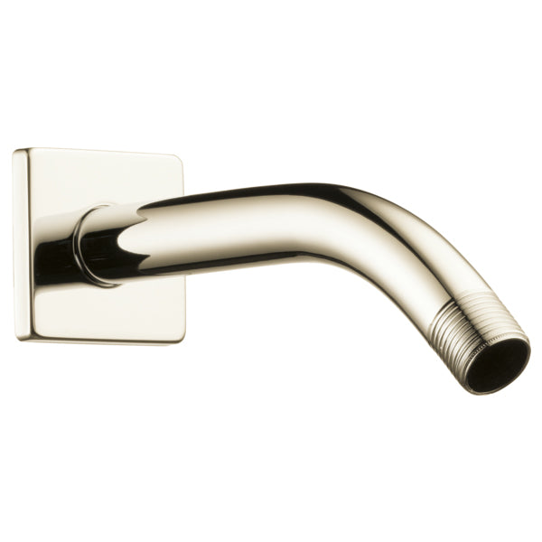 Brizo Essential Wall Mount Shower Arm & Flange In Polished Nickel
