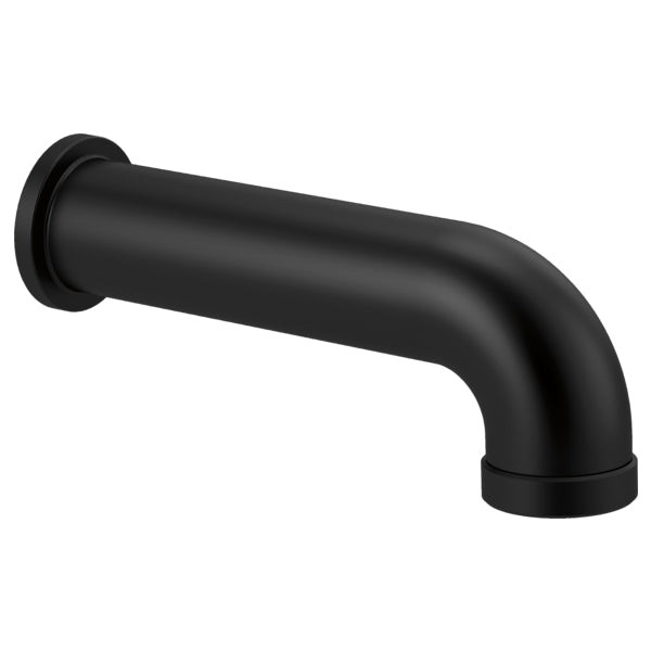 Essential Linear Round Diverter Tub Spout in Matte Black