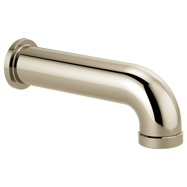 Essential Linear Round Diverter Tub Spout in Polished Nickel
