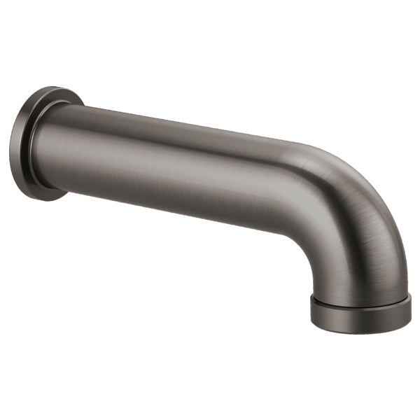 Essential Linear Round Diverter Tub Spout in Luxe Steel