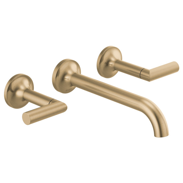 Brizo Odin Wall Mount Lav Faucet Trim In Luxe Gold