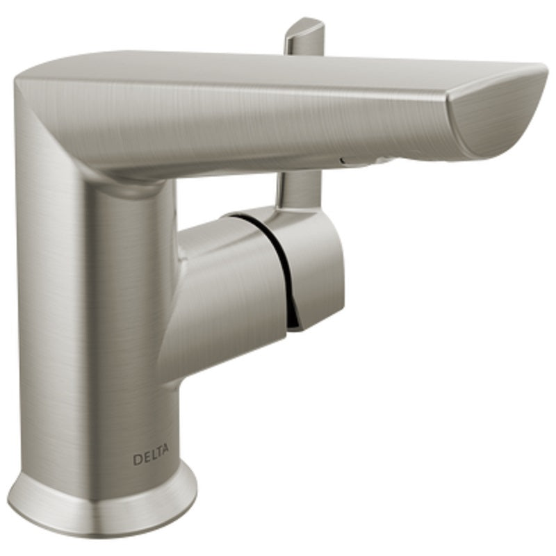 Galeon 1-Lever Handle Lav Faucet in Stainless w/Drain