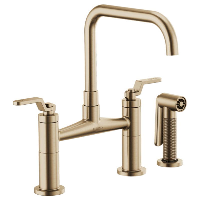 Brizo Litze Bridge Faucet In Gold