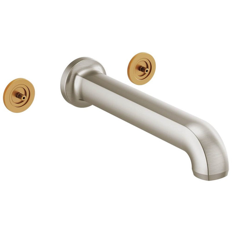 Brizo Litze Wall Mount Tub Filler Trim In Nickel