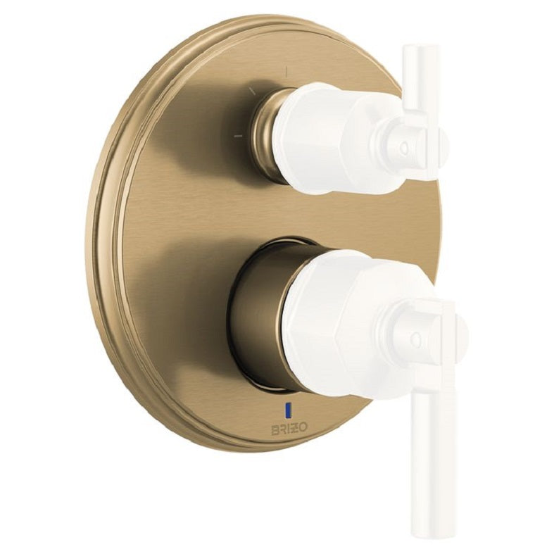 Invari Pressure Balance Trim w/3F Diverter, No Hdl in Luxe Gold