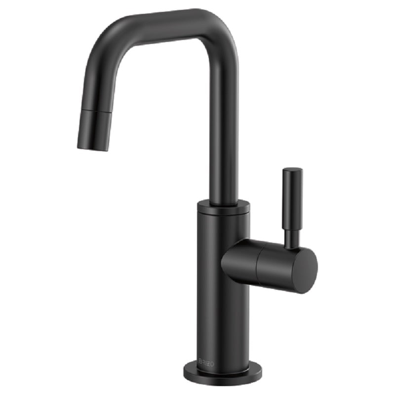 Brizo Odin Beverage Faucet w/Square Spout in Matte Black