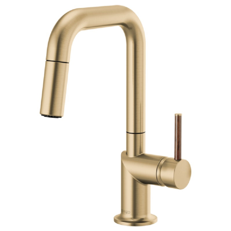 Brizo Odin Pull-Down Prep Faucet, Less Handle in Luxe Gold