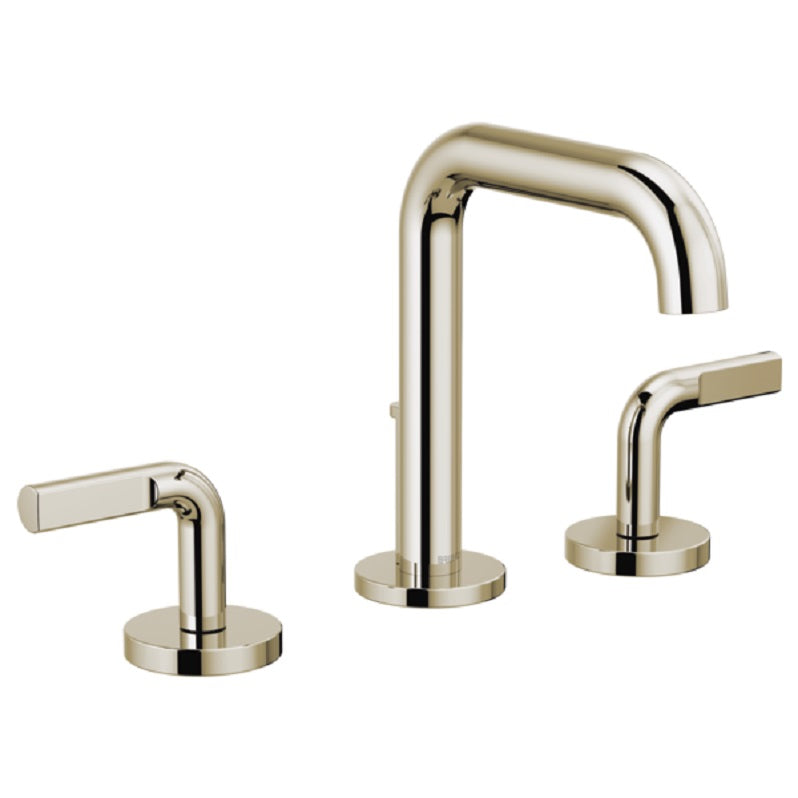 Litze Widespread Lav Faucet, No Hdls in Polished Nickel, 1.5 gpm