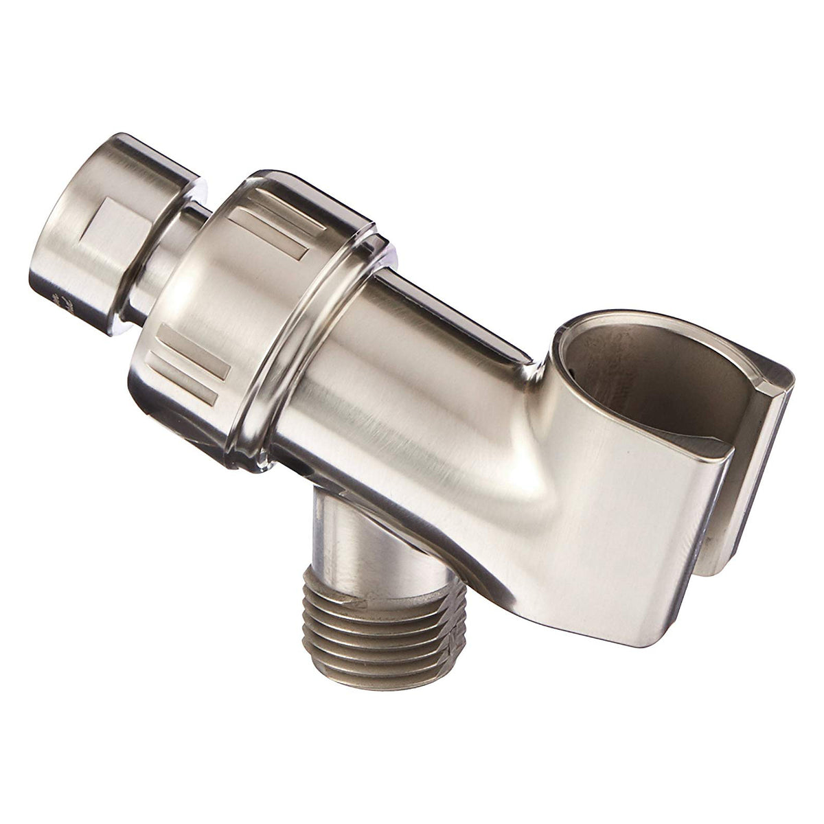 Shower Arm Bracket in Satin Nickel