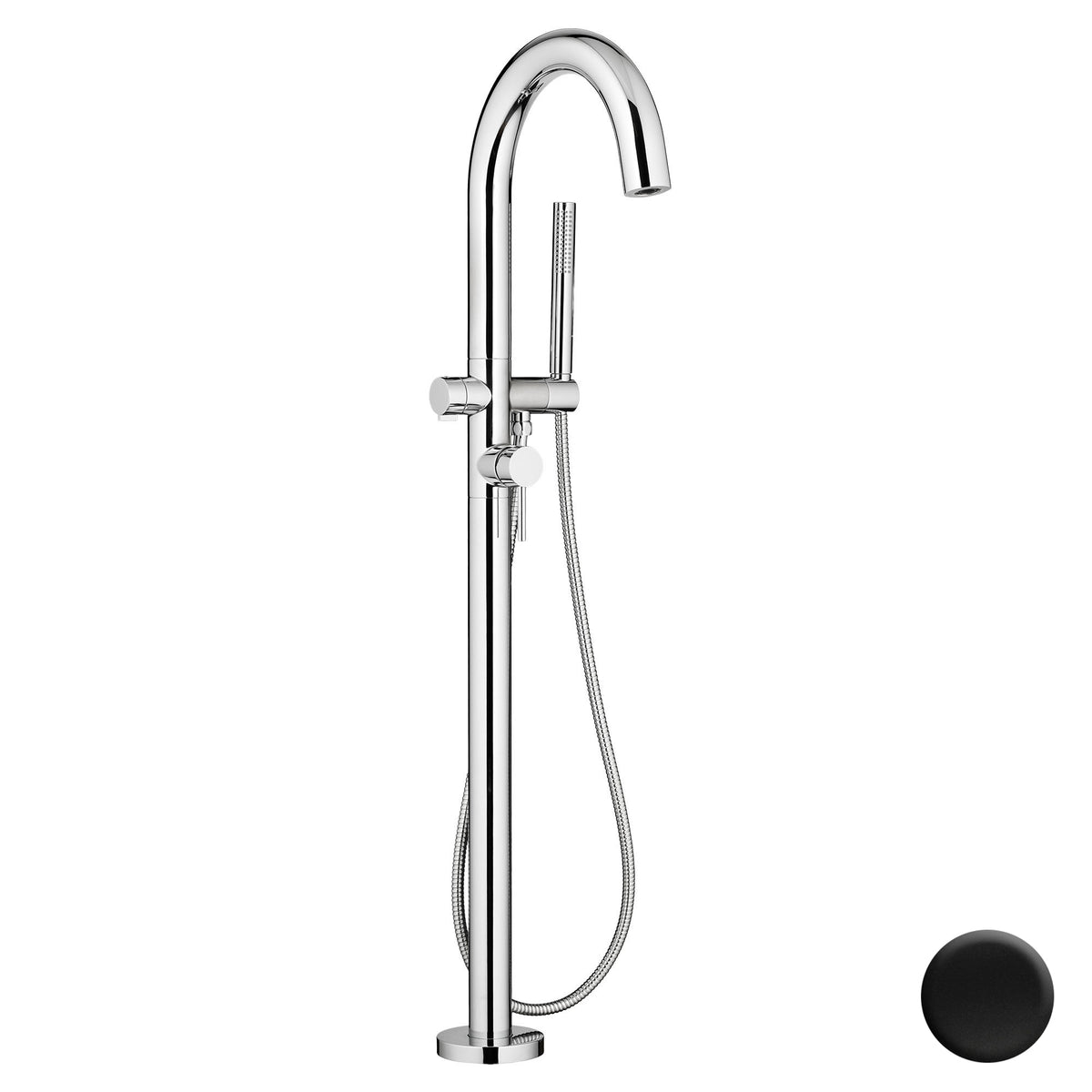 Serin Tub Trim W/Handshower Kit In Matte Black