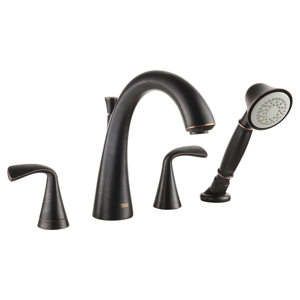 Fluent Roman Tub Trim W/Handshower In Bronze