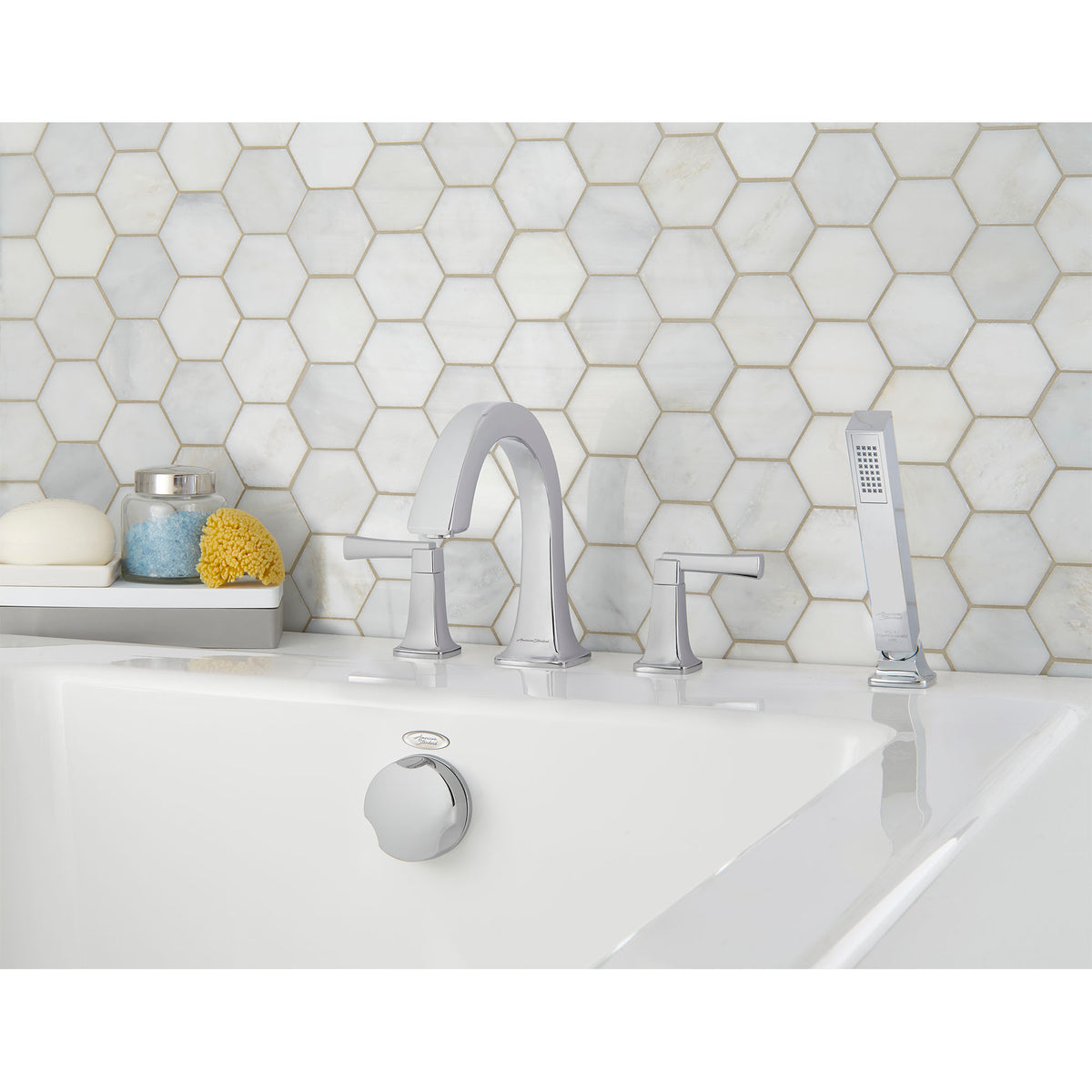 Townsend Roman Tub Trim Only w/Handshower in Polished Chrome