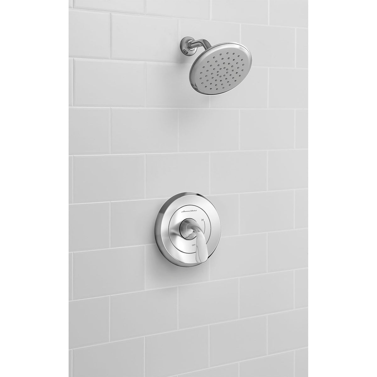 Fluent Shower Trim W/Single-Function Showerhead In Polished Chrome
