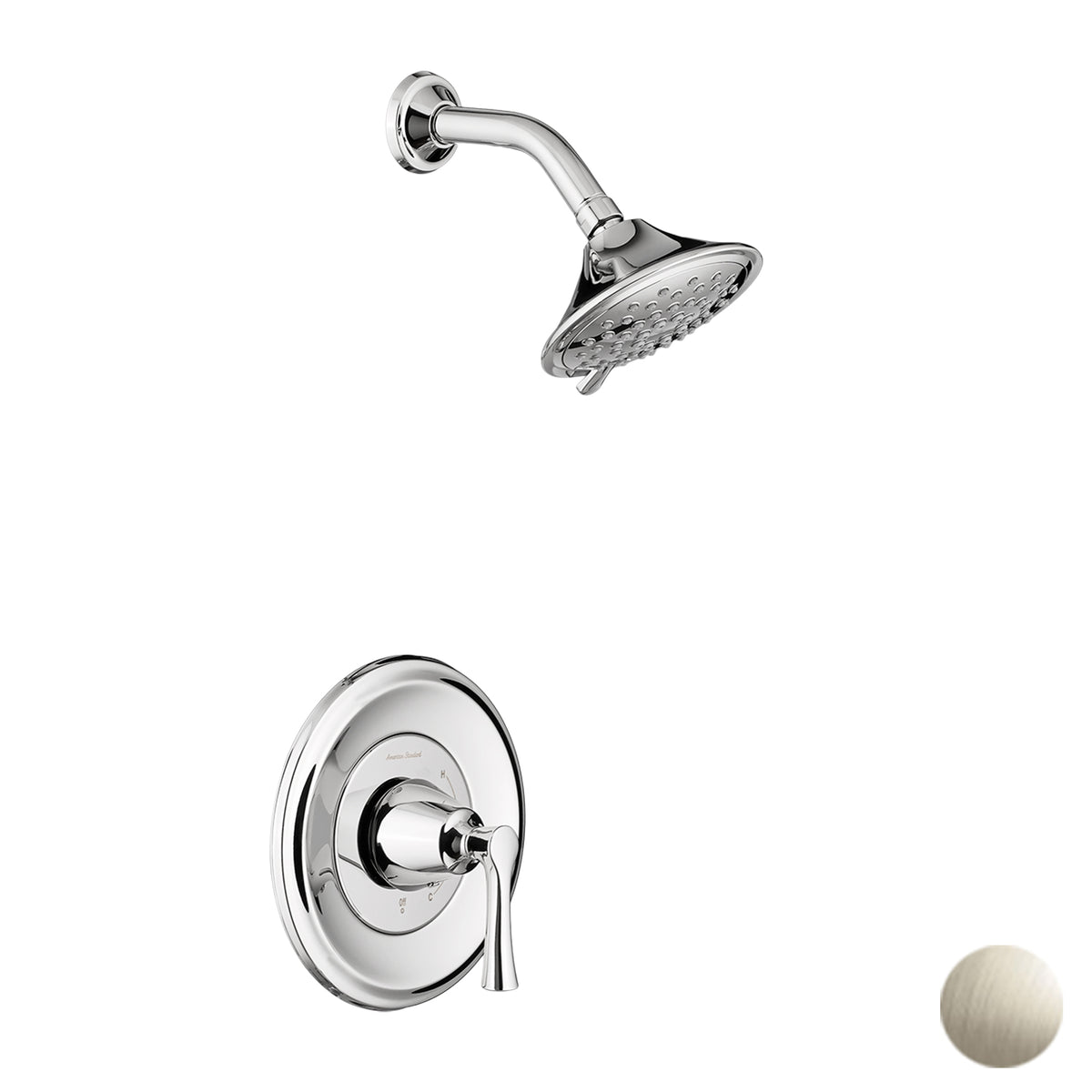 Estate Shower Trim W/Multi-Function Showerhead In Brushed Nickel