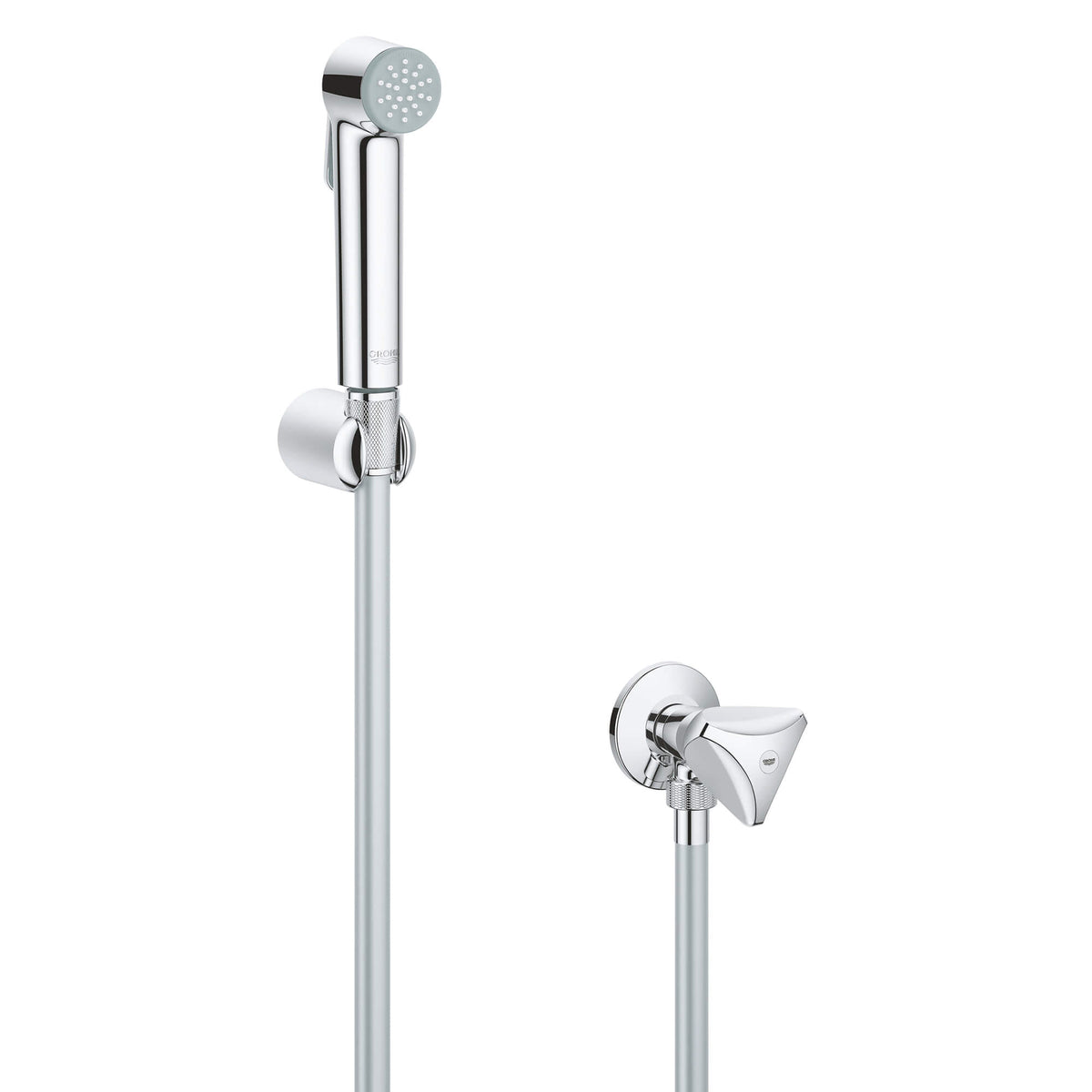 Tempesta-F Bidet Hand Spray Set w/Valve in StarLight Chrome