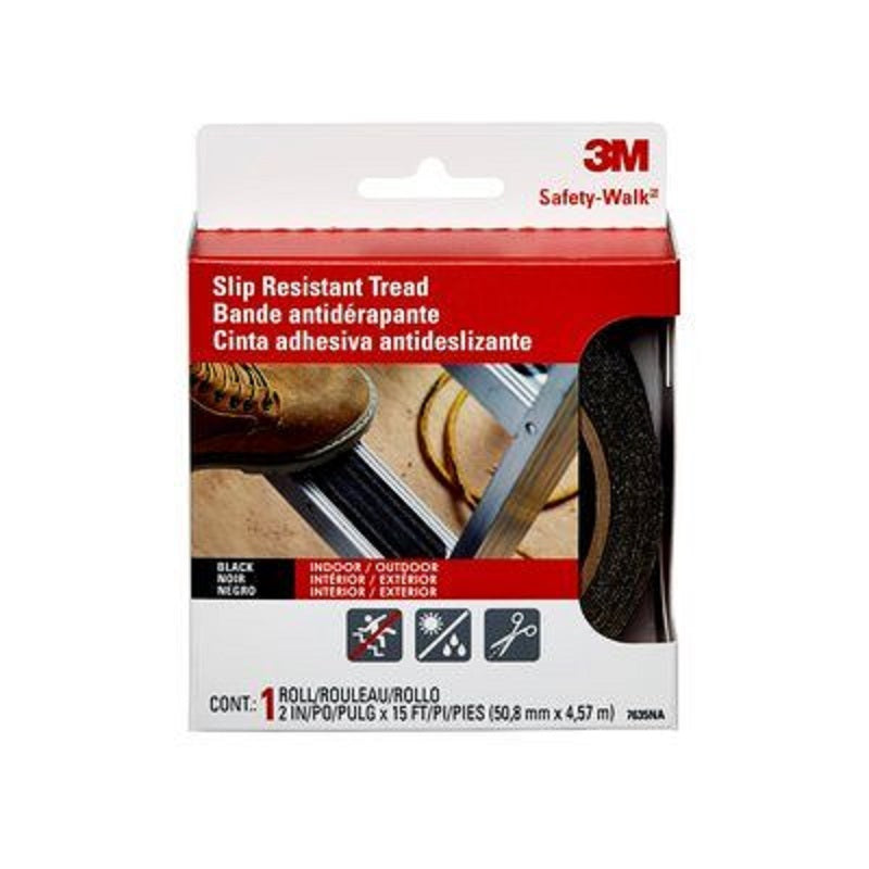 Tread Matting 2"X180" Black Safety-Walk
