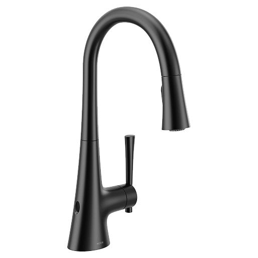 Kurv MotionSense Wave 1-Handle Kitchen Faucet in Matte Black