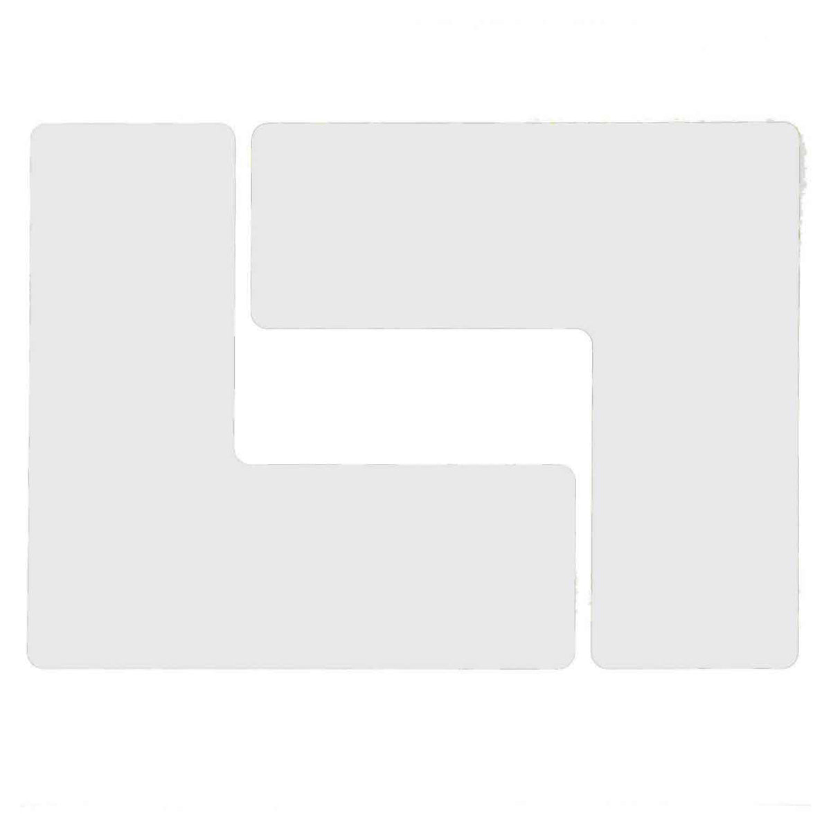 ToughStripe 3"x8" White L-Shaped Corner Floor Marks