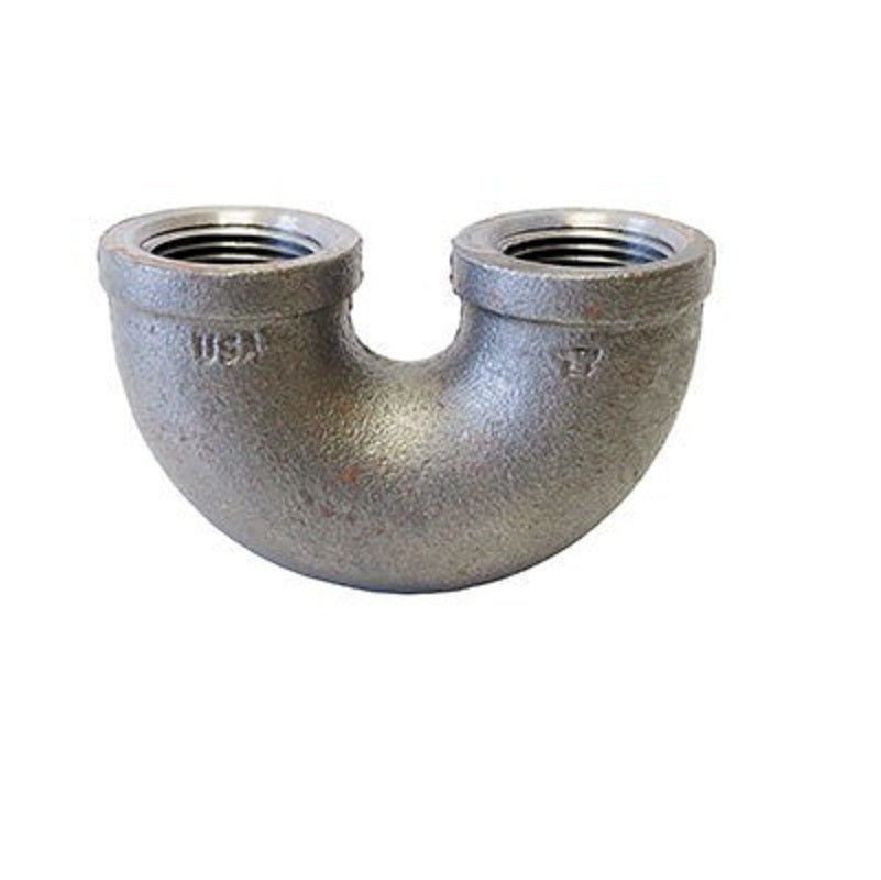 RETURN BEND 2 GALVANIZED MALLEABLE IRON OPEN FIGURE 1119 150# THREADED